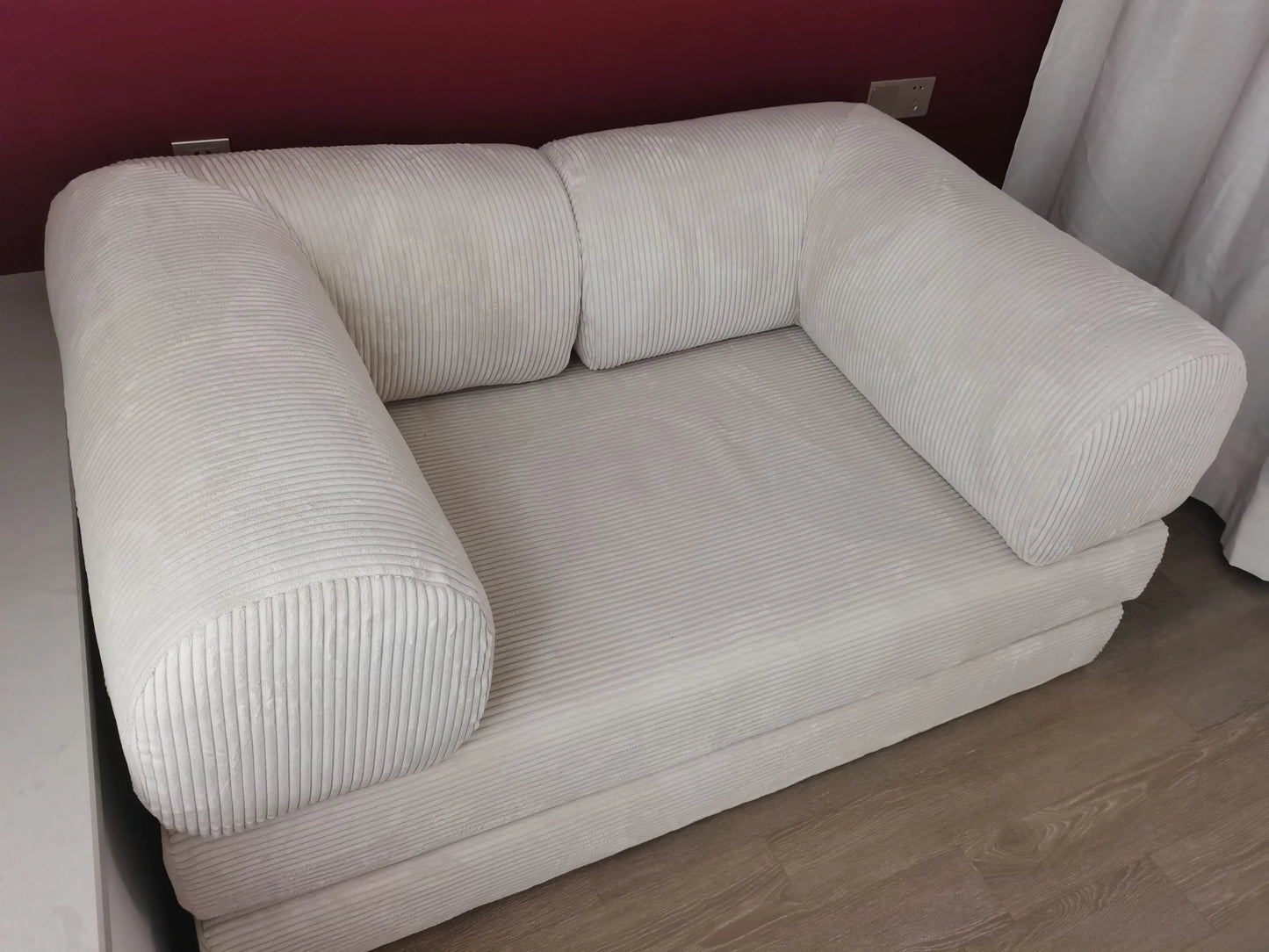 Foldable Corduroy Sofa Bed – Modern Minimalist Living Room Seating for Small Spaces
