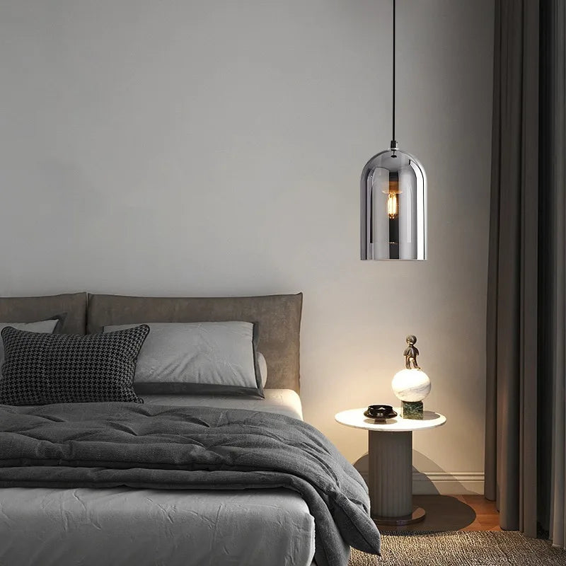 Scandinavian Dome Glass Pendant Light