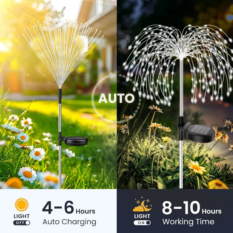 Willow-Inspired Solar Lawn LED Lights