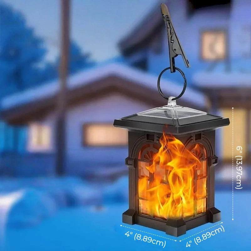 Windsor Flickering Flame Solar Hanging Lantern