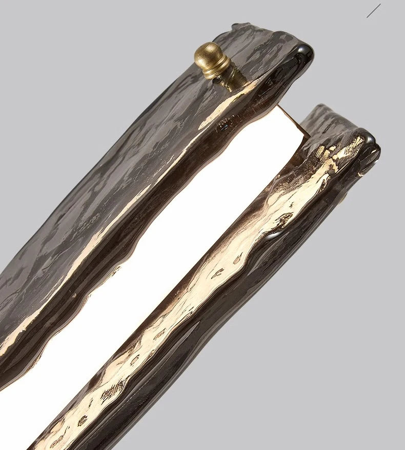 Bling Textured Glass LED Pendant Light for Dining Room