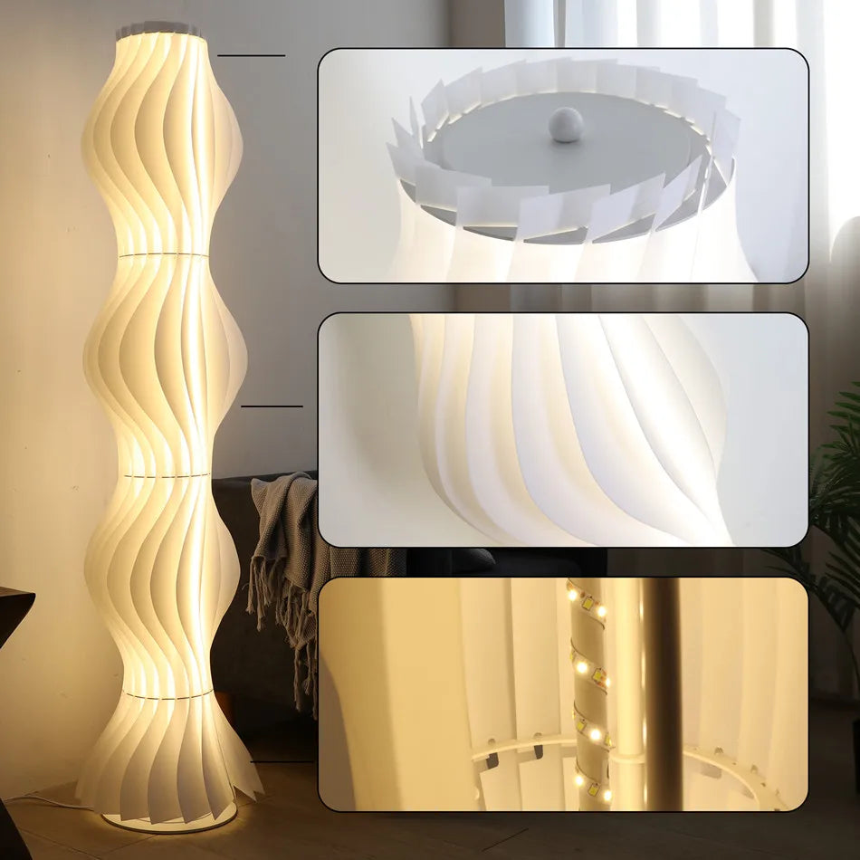 Nordic Modern Cream Acrylic Floor Lamp