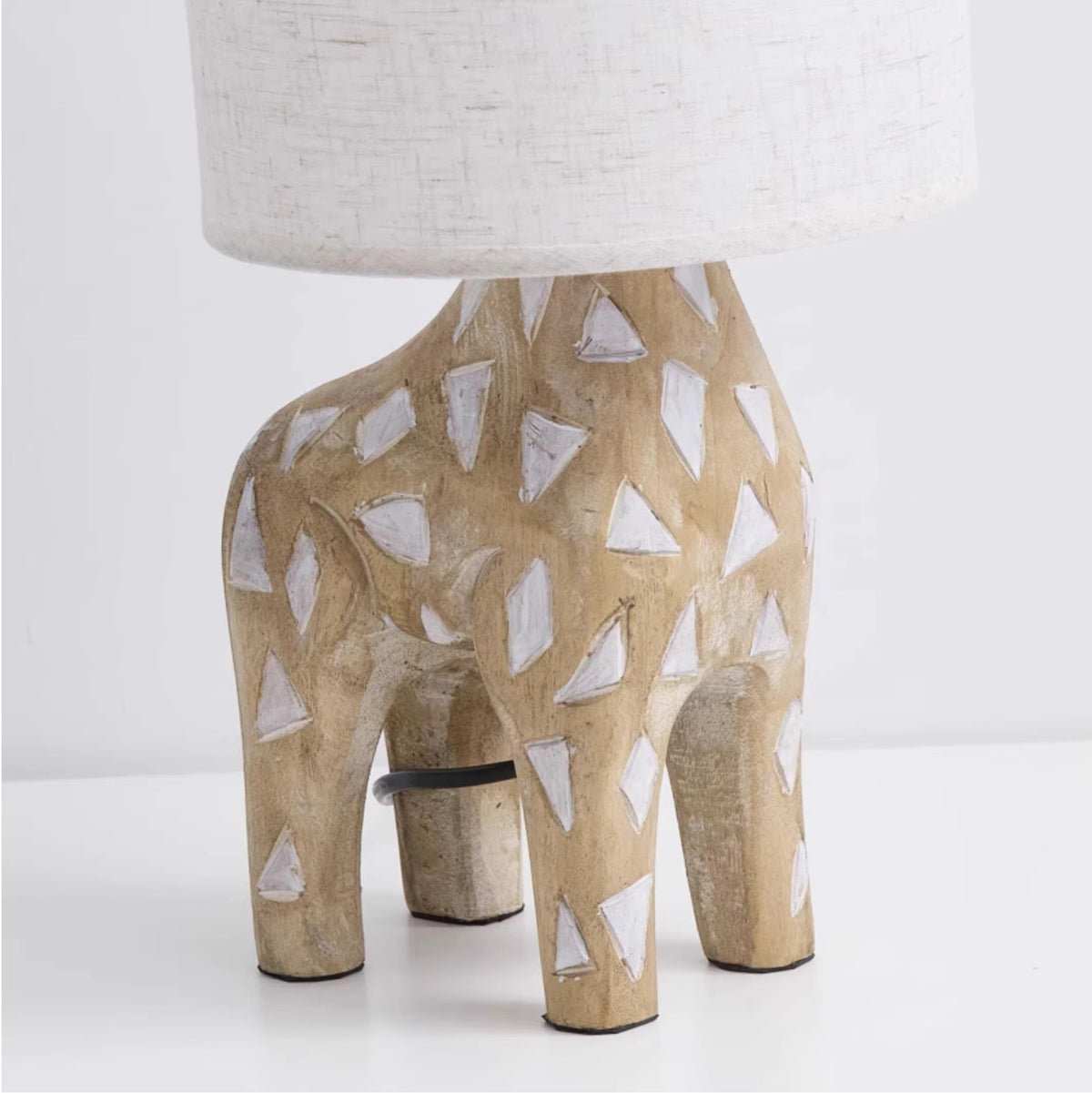 Fable Animal & Moon Wood Table Lamp