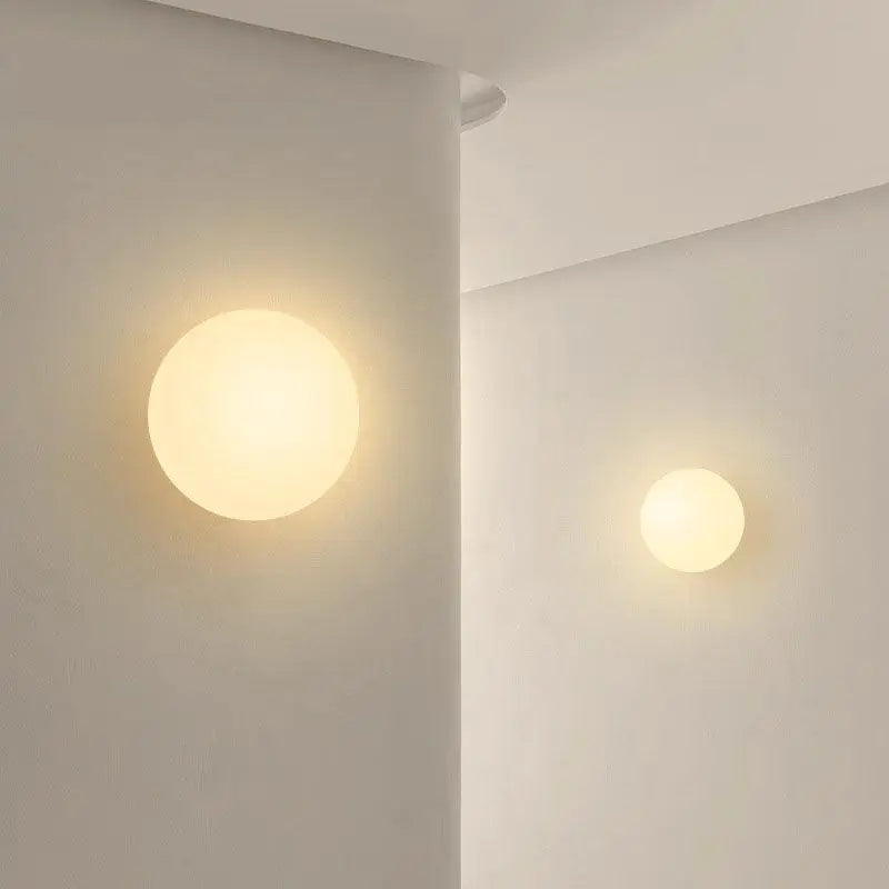 Selene Frosted Glass Globe Wall Sconce