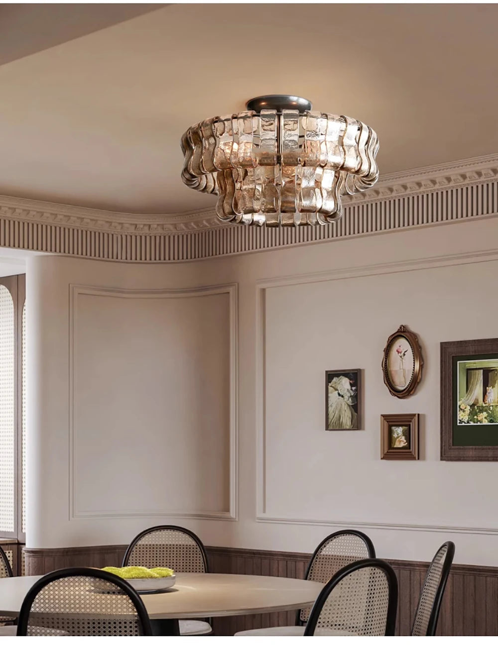 Juliet Multi-Tier Crystal Flush Mounts Chandelier