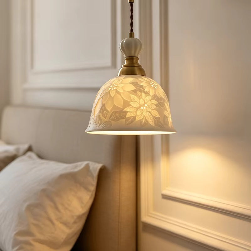 Delphine Floral Ceramic Wall Lamp & Pendant Light
