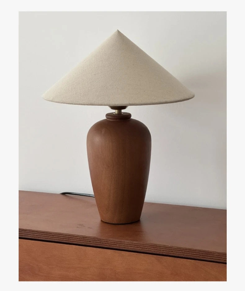 Alden Walnut Wood Table Lamp