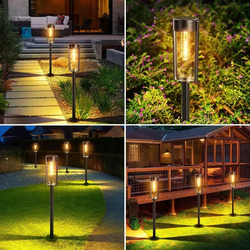 Timeless LED Filament Solar Path Lights