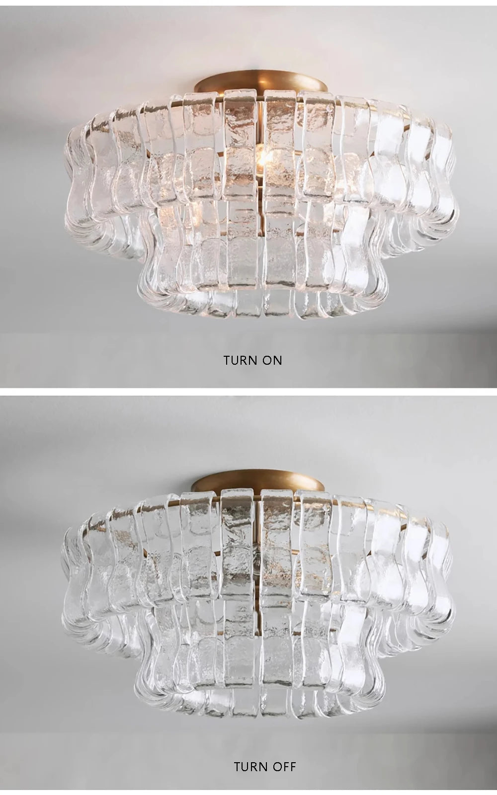 Juliet Multi-Tier Crystal Flush Mounts Chandelier