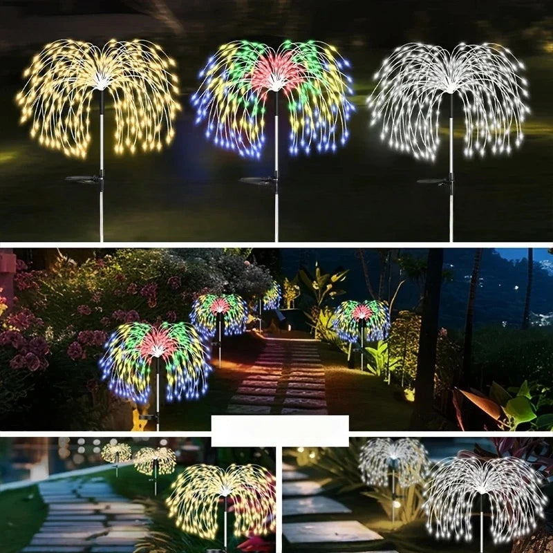 Willow-Inspired Solar Lawn LED Lights