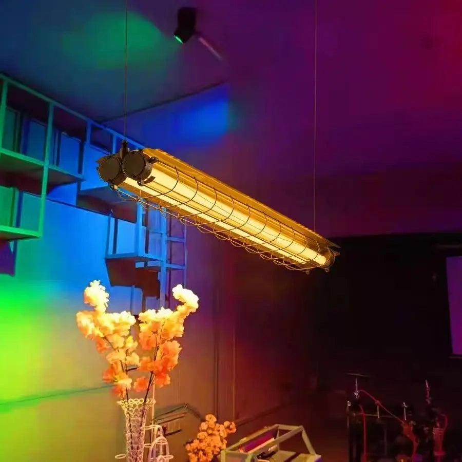 Briggs Caged Tube LED Linear Pendant Light
