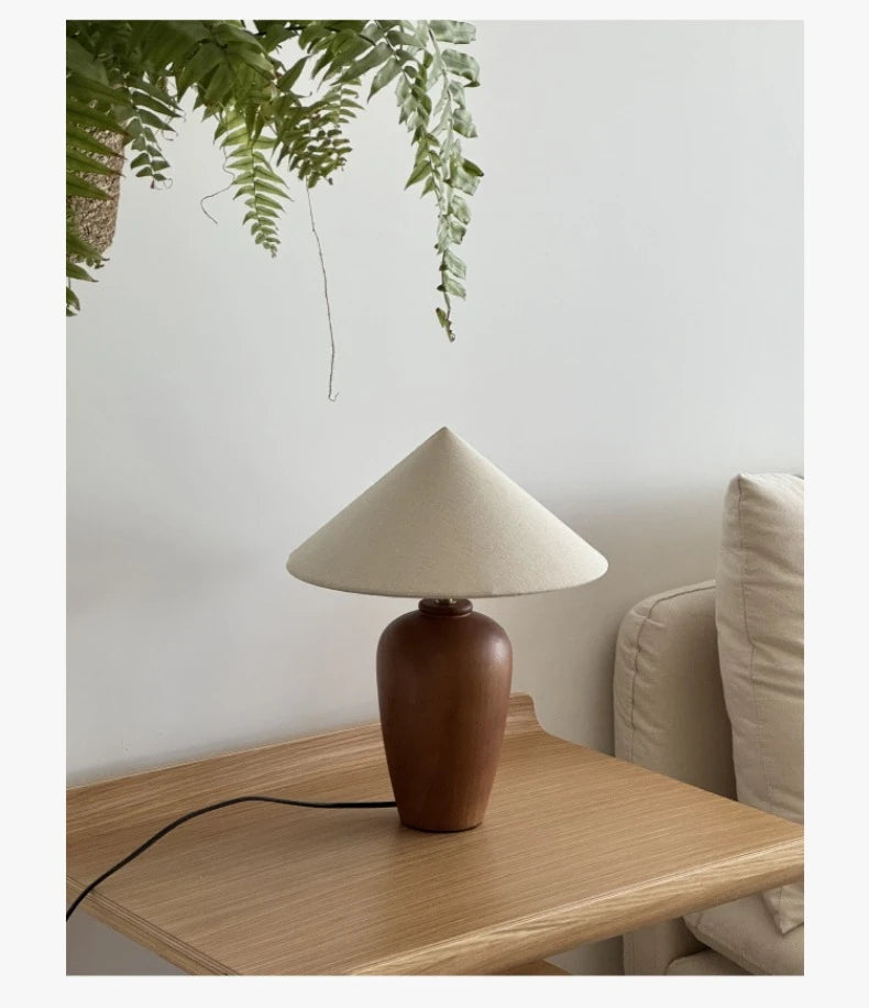 Alden Walnut Wood Table Lamp