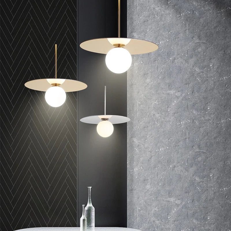 Orion Disc Globe Pendant Light