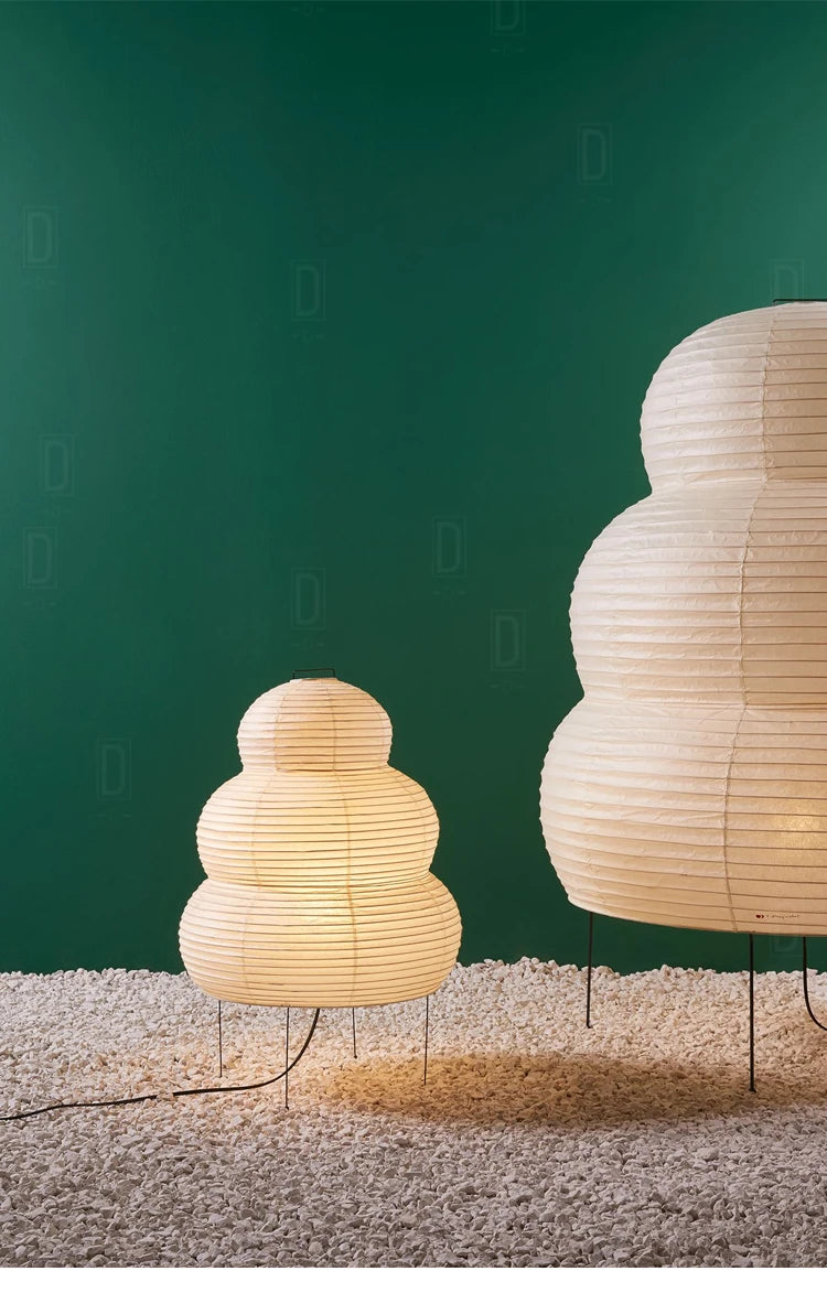 Aki Rice Paper Floor Lamp Collection