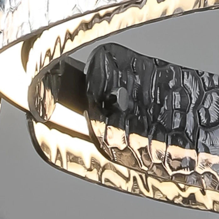 Aureon Ring LED Glass Pendant Light, Dimmable