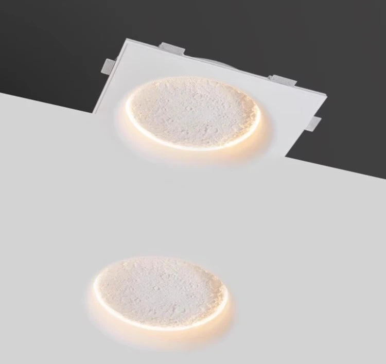 Moon Halo Recessed Gypsum Ceiling Light, Wall Light