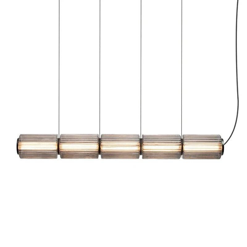 Mallory Column Glass Vertical Pendant Light