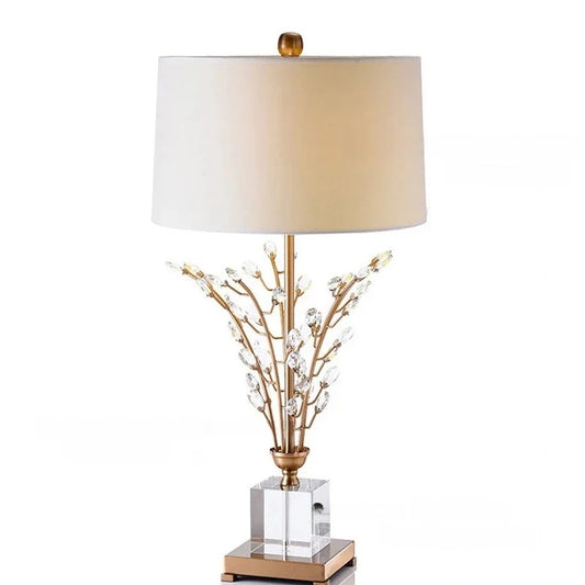 Sylvara Gold Branch Crystal Table Lamp
