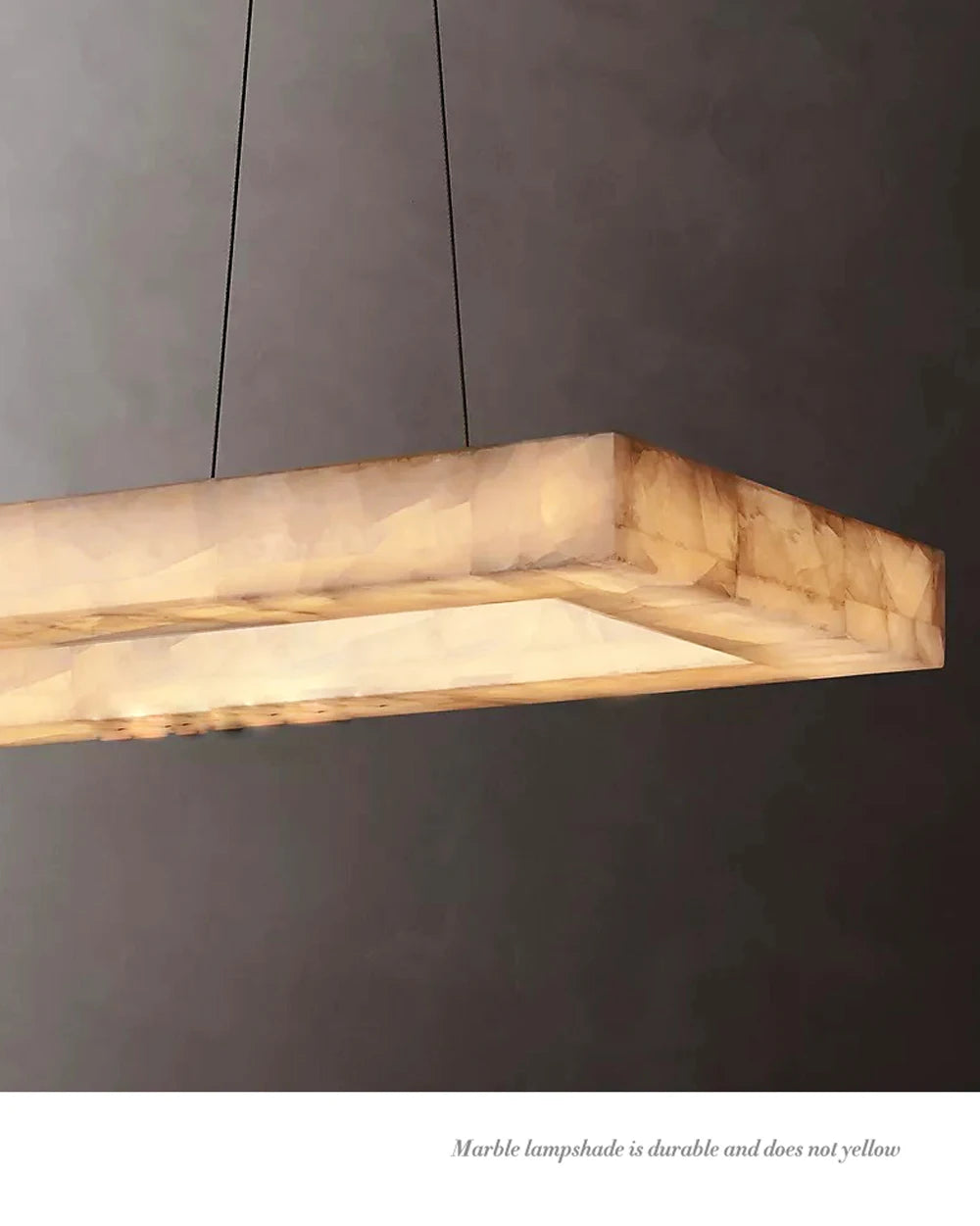 Minimalist Multi-Tier Ring Alabaster Chandelier