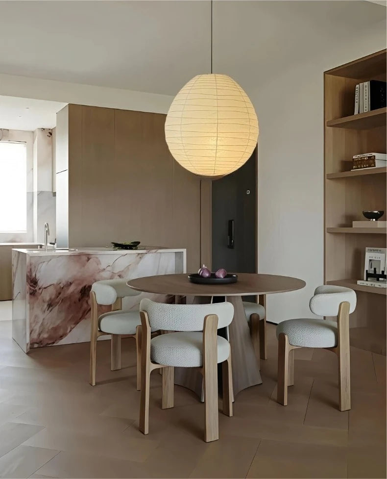 Aki Rice Paper Globe Pendant Light