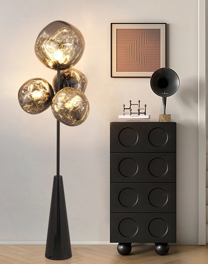 Tambora Lava Floor Lamp, Bulb Version