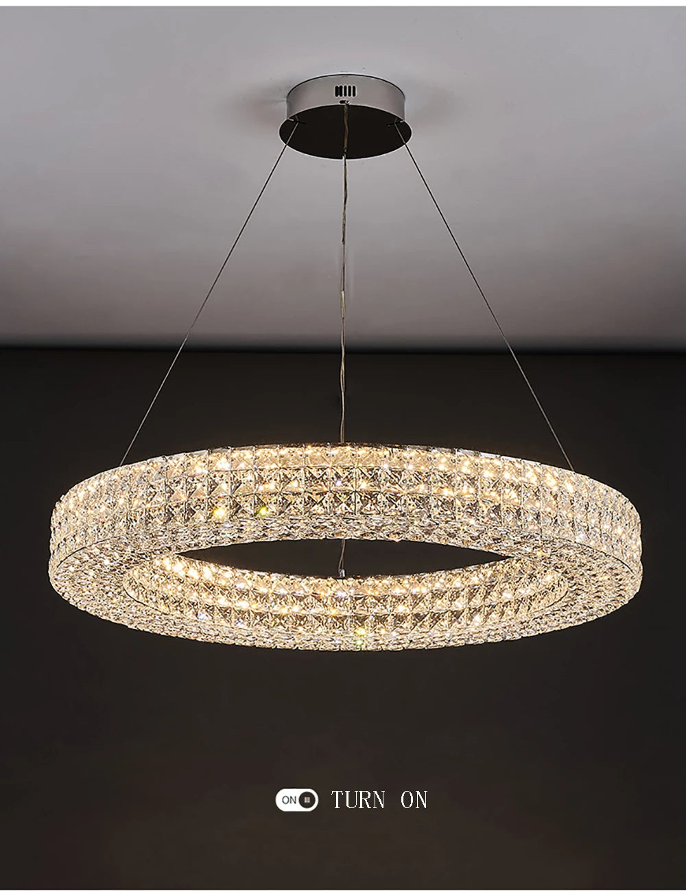 Cassia Ring Crystal Chandelier