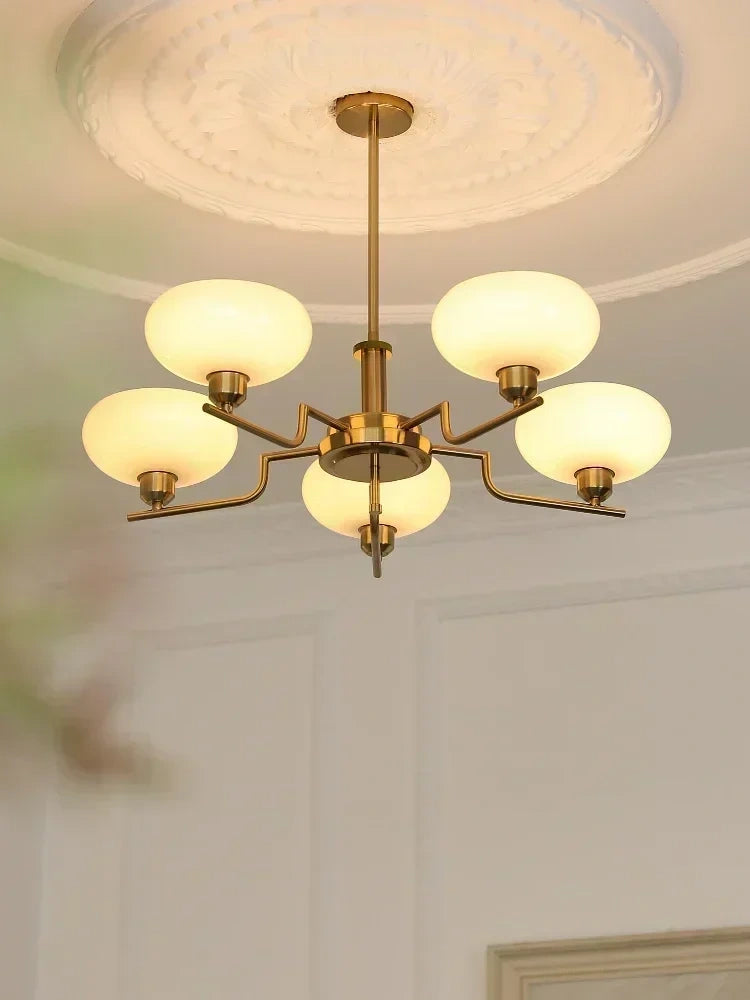 Oria Bauhaus Glass Chandelier & Wall Sconce
