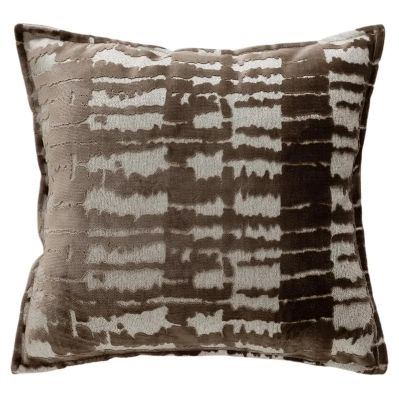 Modern Woven Faux Leather Cushion Cover