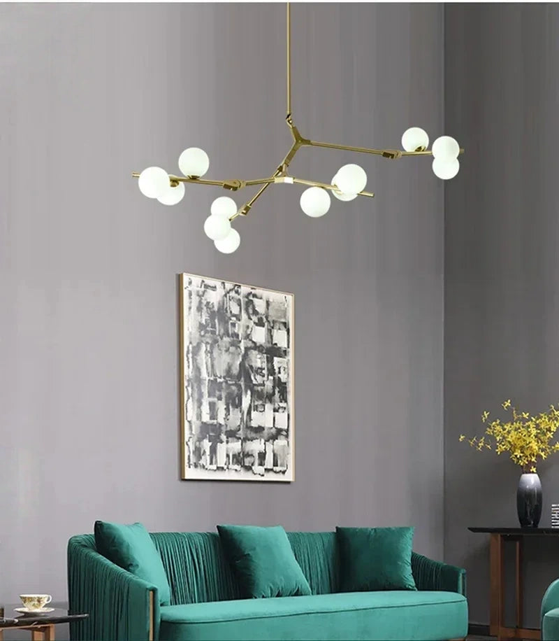 Astrid Tree Branch Adjustable Molecular Chandelier