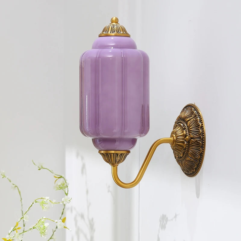 Camille Ribbed Glass Wall Sconce