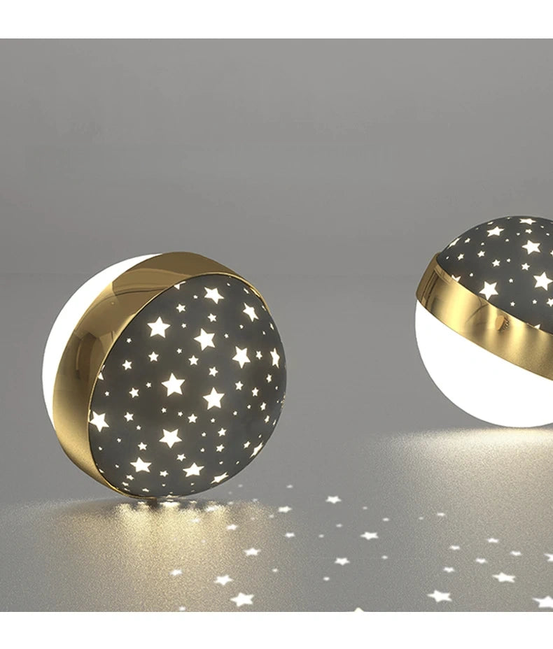 Starry Orbit Halo LED Flush Mount Light