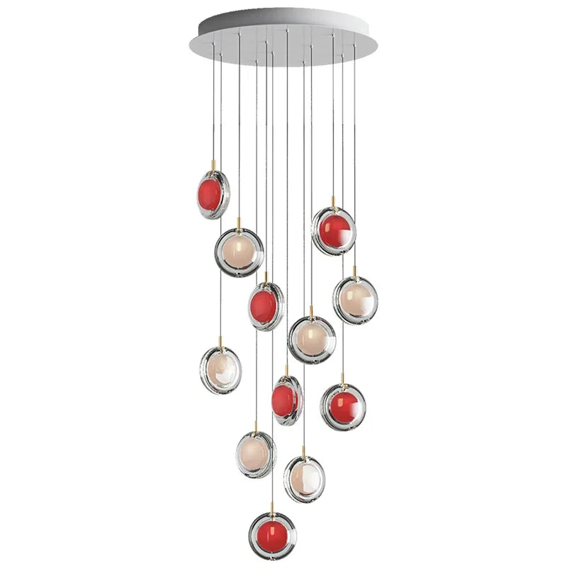 Nordic Acrylic Staircase Cluster Pendant Light