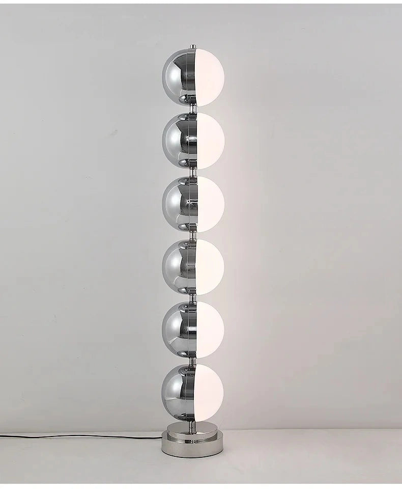 Astra Rotatable Silver Sphere Table Lamp & Floor Lamp