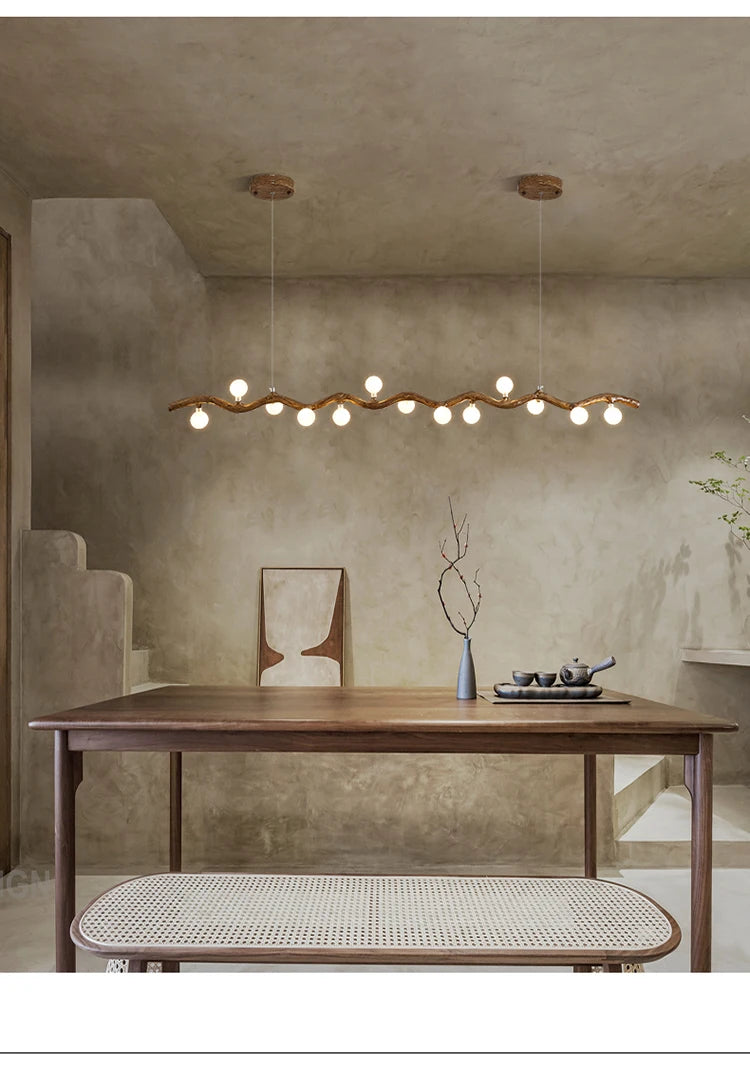 Sylvia Rustic Tree Branch Chandelier, Dimmable