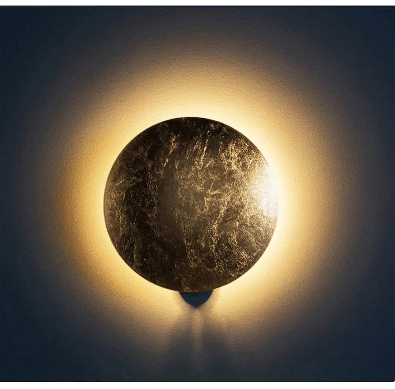 Moon Phase Metal Wall Lamp