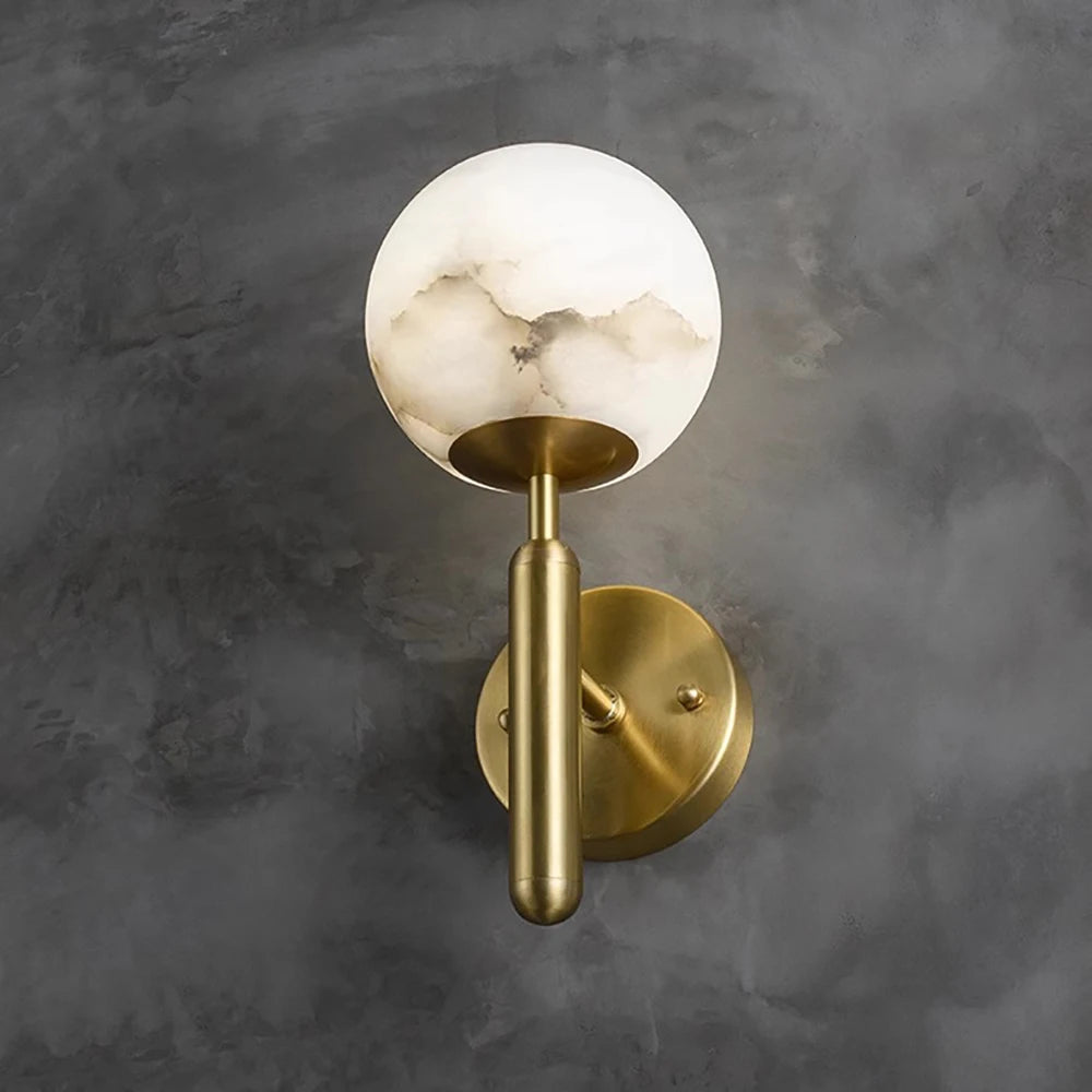 Daphne Laurel Alabaster Wall Sconce