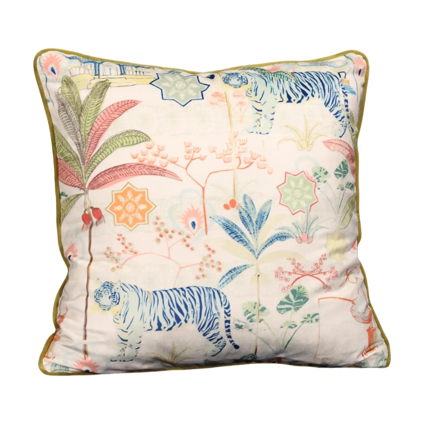 Richly Ornamented Lumbar Pillow Cover