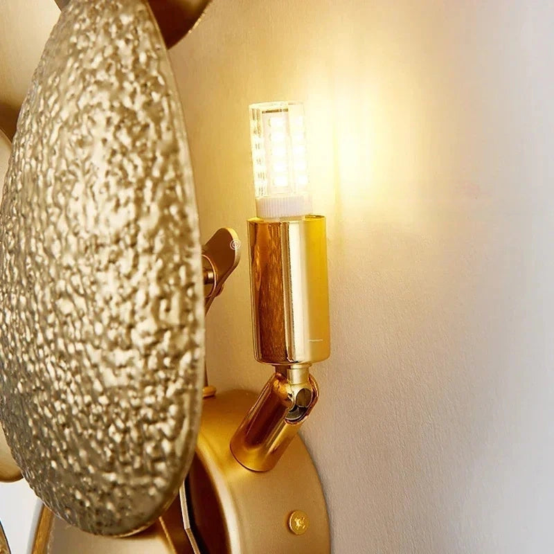 Velora Gold Stainless Steel Wall Sconce