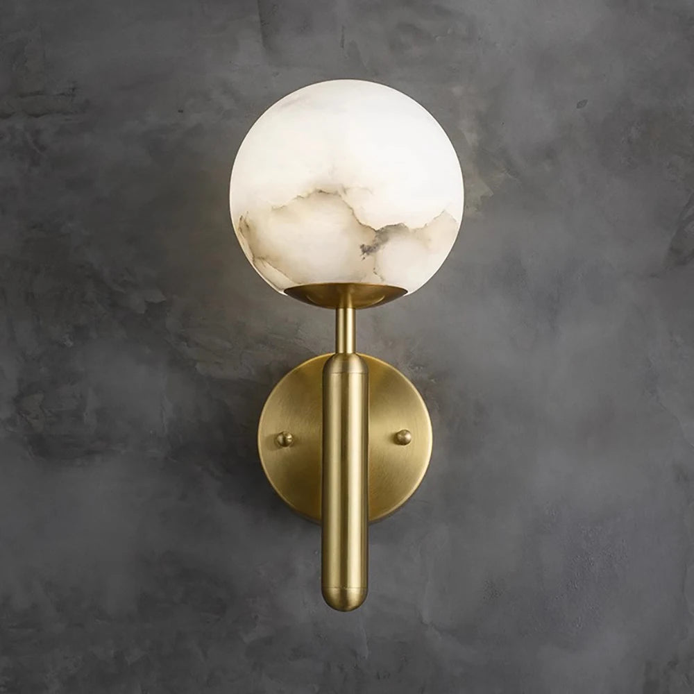 Daphne Laurel Alabaster Wall Sconce