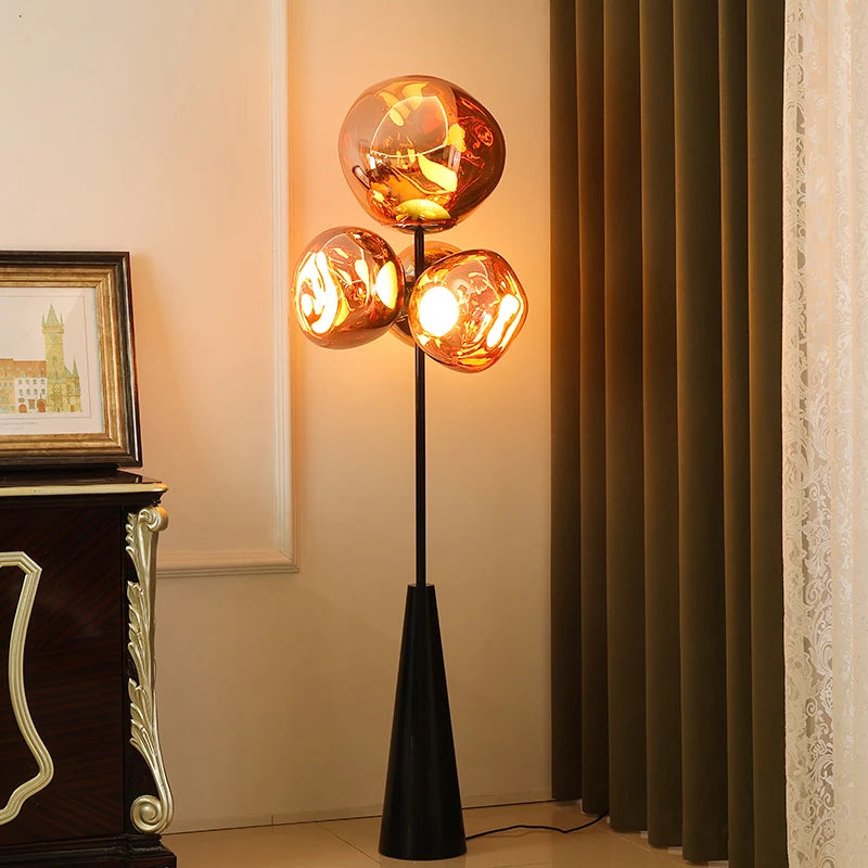 Tambora Lava Floor Lamp, Bulb Version