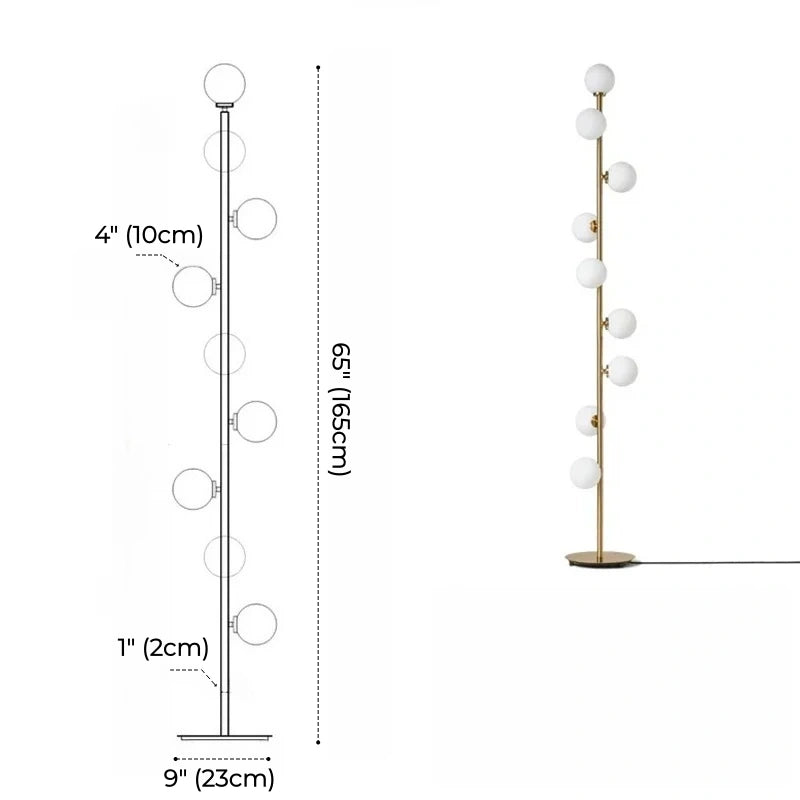 Aveline Multi Globe Tree Floor Lamp