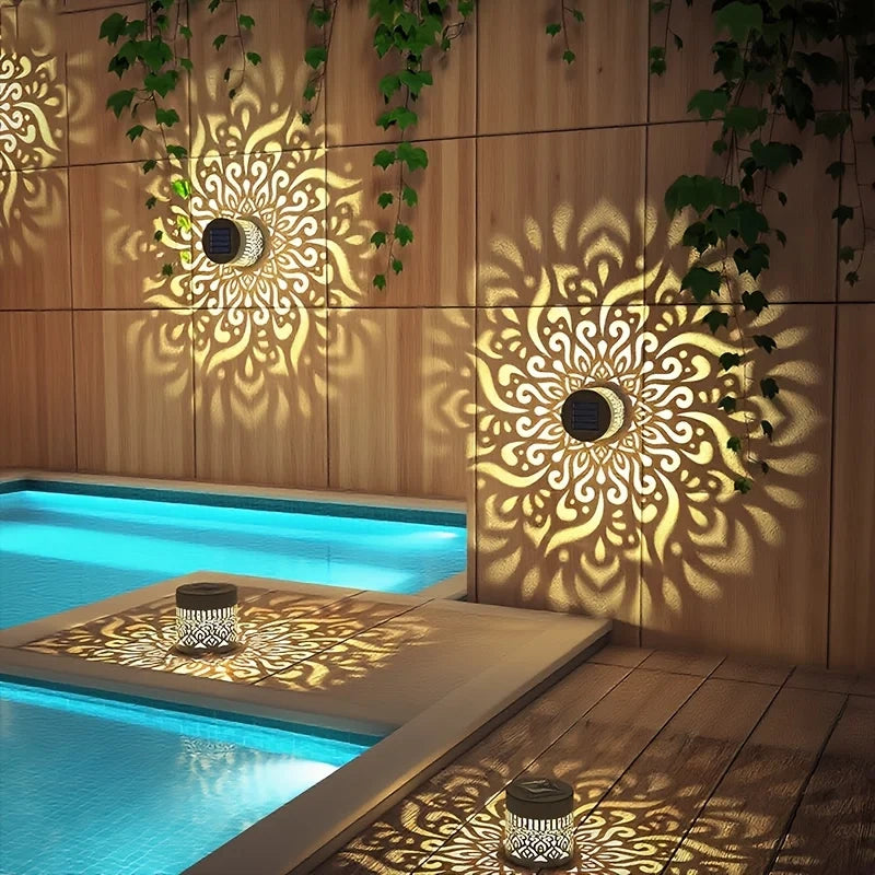 Zahara Arabesque Outdoor Solar Wall Light