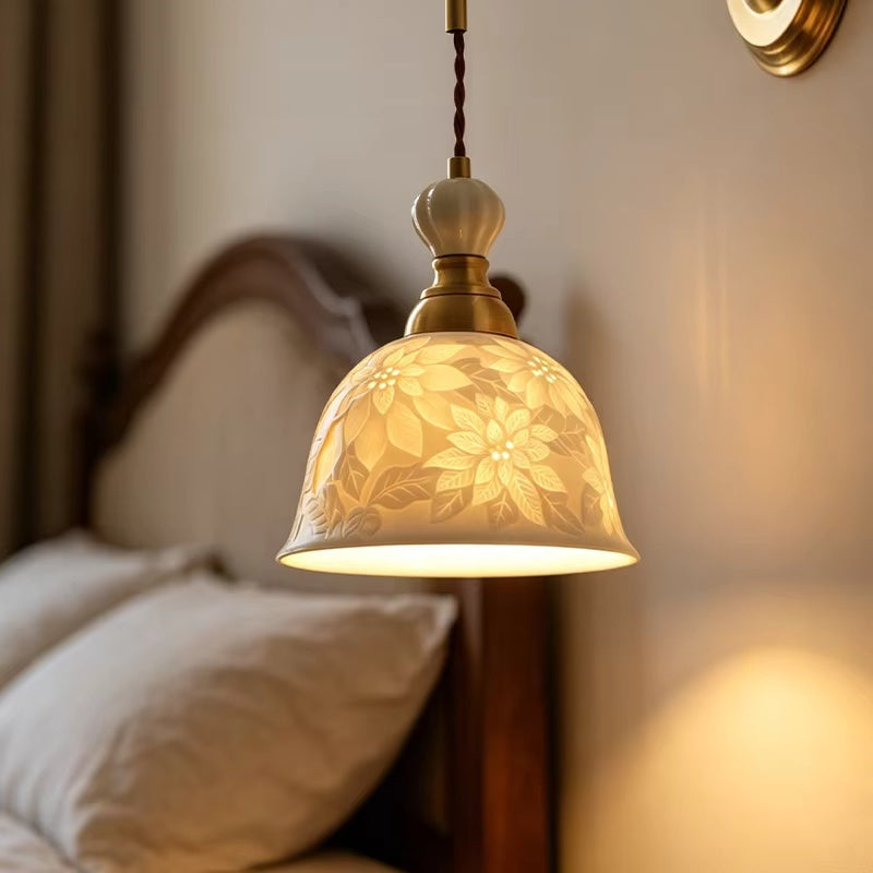 Delphine Floral Ceramic Wall Lamp & Pendant Light