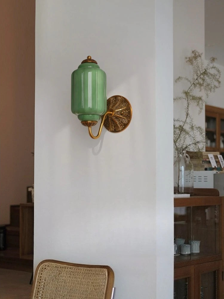 Camille Ribbed Glass Wall Sconce