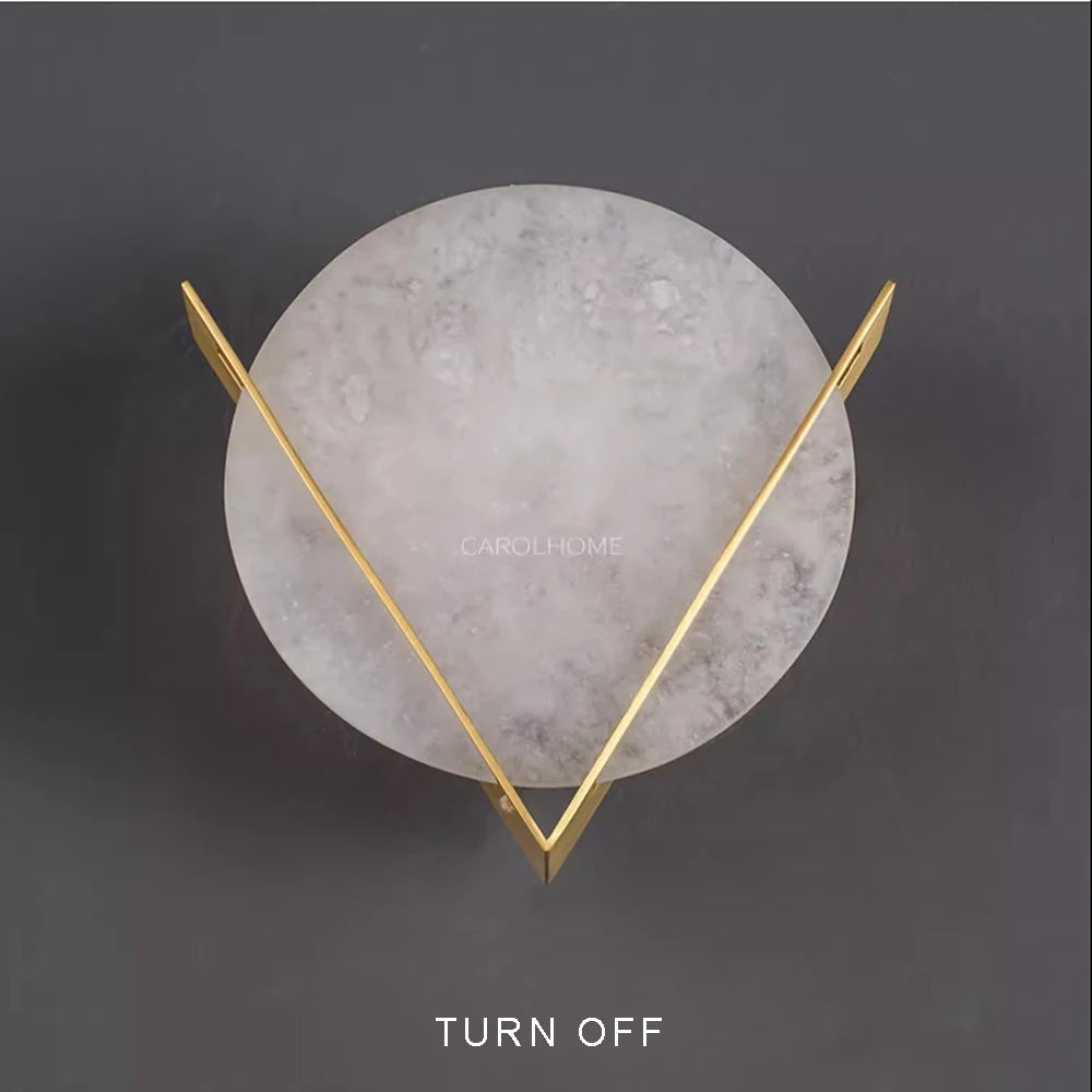 Daphne Laurel Alabaster Wall Sconce
