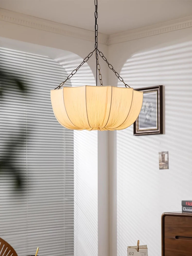 Aurelie Pleated Fabric Pendant Light