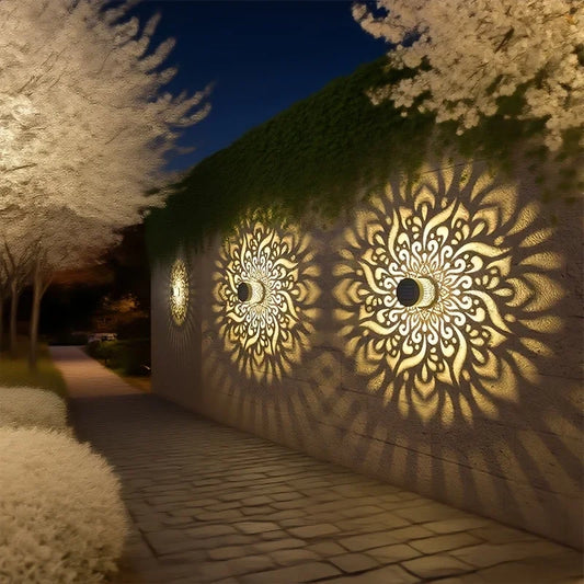 Zahara Arabesque Outdoor Solar Wall Light