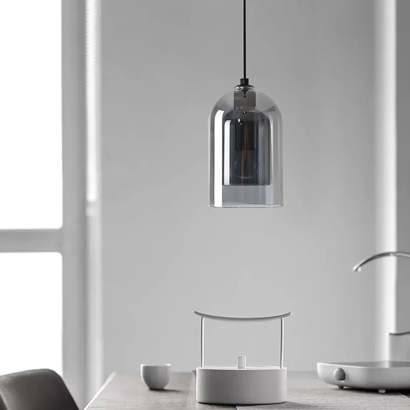 Scandinavian Dome Glass Pendant Light