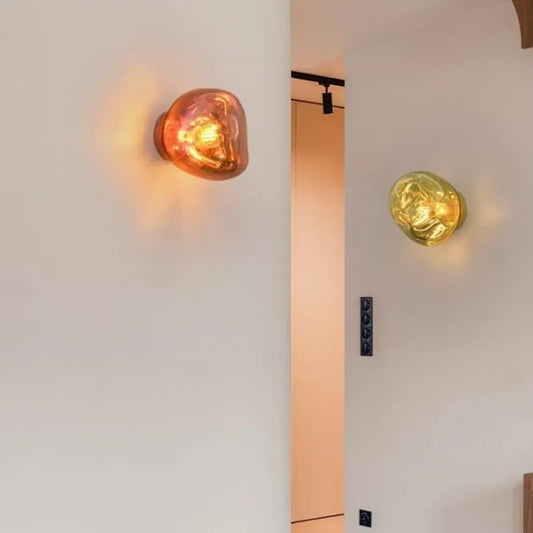 Tambora Lava Wall Sconce, Bulb Version