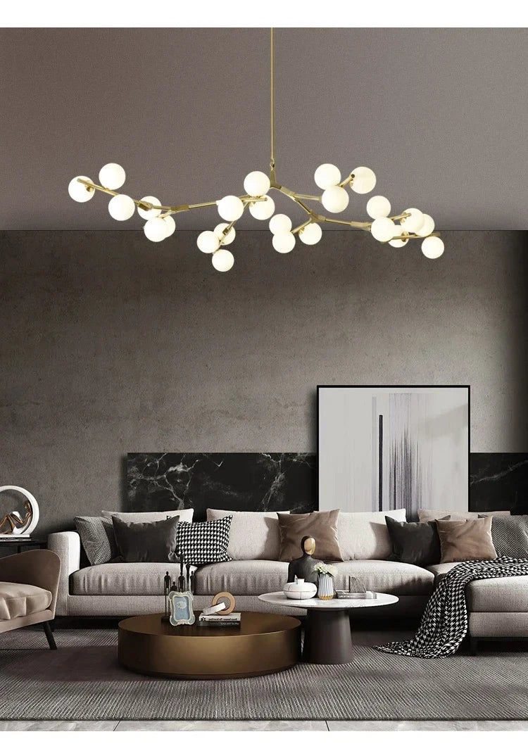 Astrid Tree Branch Adjustable Molecular Chandelier